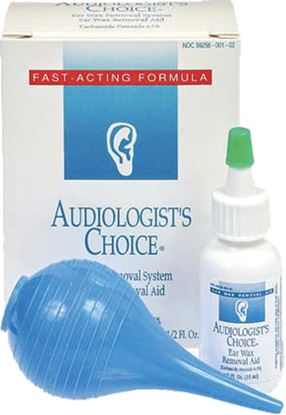 Picture of Audiologist's Choice Ear Wax Removal System- Drops + Syringe 12/pk