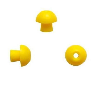 Picture of ADI Mushroom Ear Tip, 12 mm, Yellow 100pcs