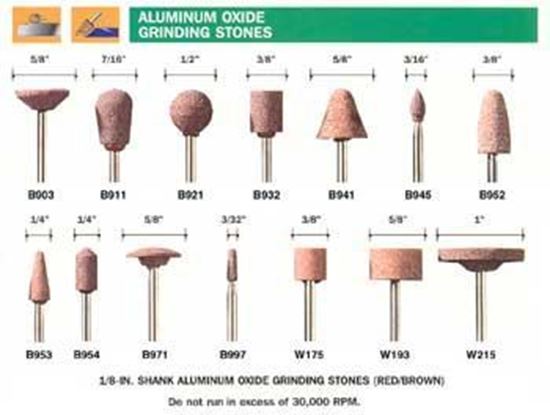 Picture of Dremel Aluminum Oxide Grinding Stones