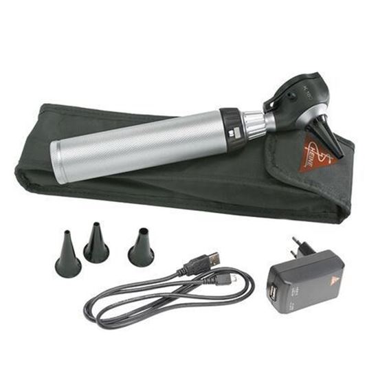 Picture of HEINE K180 F.O. Otoscope, with BETA4 USB rechargeable handle