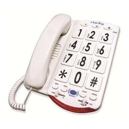Picture of CLARITY JV35W AMPLIFIED BIG BUTTON PHONE (WHITE KEYS)