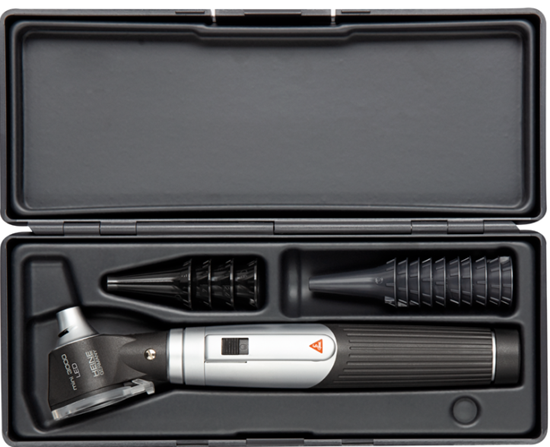 Picture of Heine® Mini 3000 Conventional Otoscope Set - Black w/ direct LED illumination